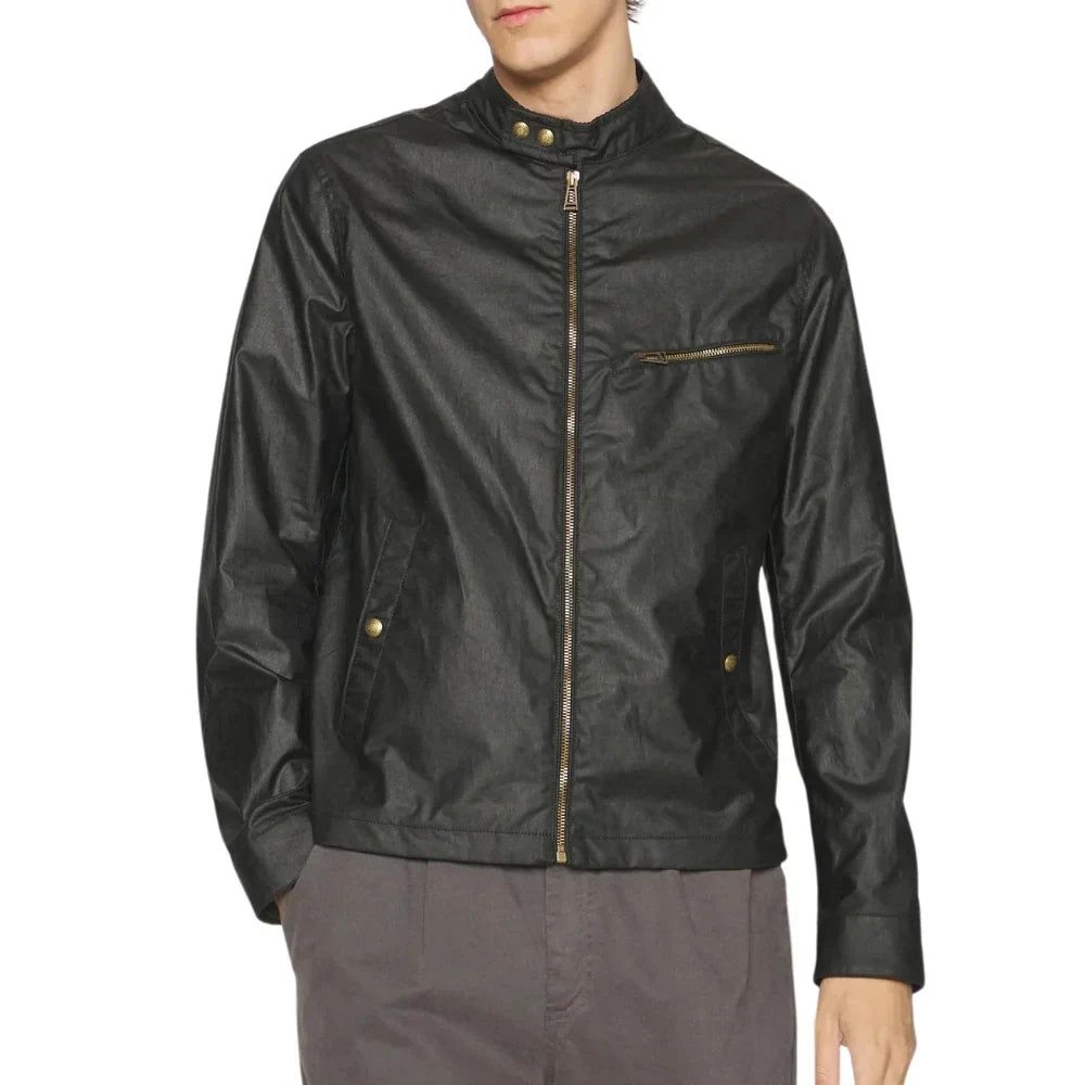 Mens Black Summer Cotton Jacket