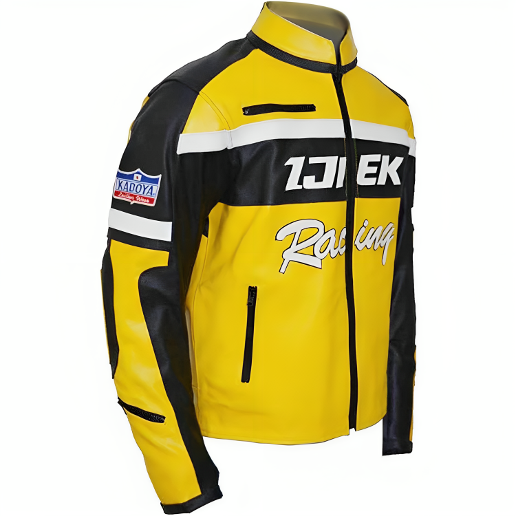 DEAD RISING 2 CHUCK IJIEK GREENE RACING YELLOW HUNTING JACKET