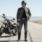 Milwaukee Leather MDM5000 Men's City Limit Black CE Armored Motorcycle Riding Denim Jeans Pants Reinforced w/ Aramid Fibers