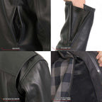 Hot Leathers Men's Lockstep Leather Motorcycle Jacket - JKM1028