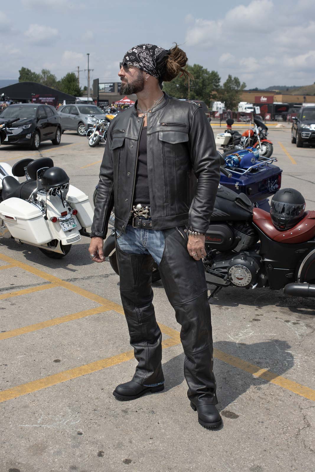 Hot Leathers Men's Lockstep Leather Motorcycle Jacket - JKM1028