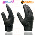 Milwaukee Leather MG7736 Women's Black Leather Gel Palm Motorcycle Gloves w/ Flex Knuckles and Cool-Tec Treatement