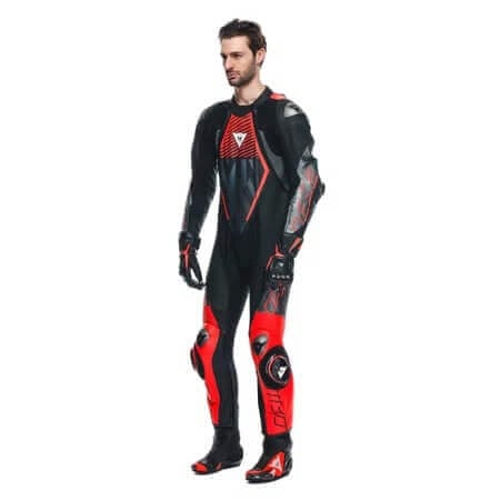Dainese Audax D-Zip 1-Piece Motorcycle Perforated Leather Suit