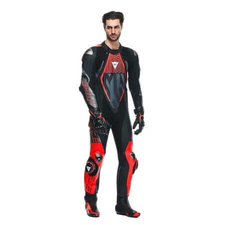 Dainese Audax D-Zip 1-Piece Motorcycle Perforated Leather Suit