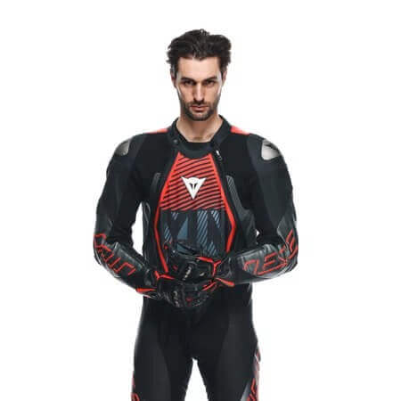 Dainese Audax D-Zip 1-Piece Motorcycle Perforated Leather Suit