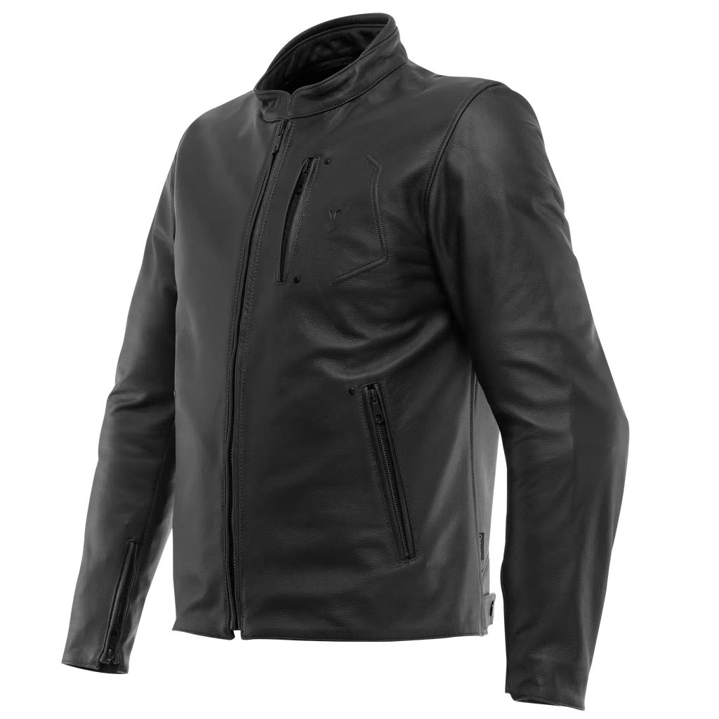 black dainese leather jacket