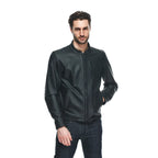 black dainese leather jacket