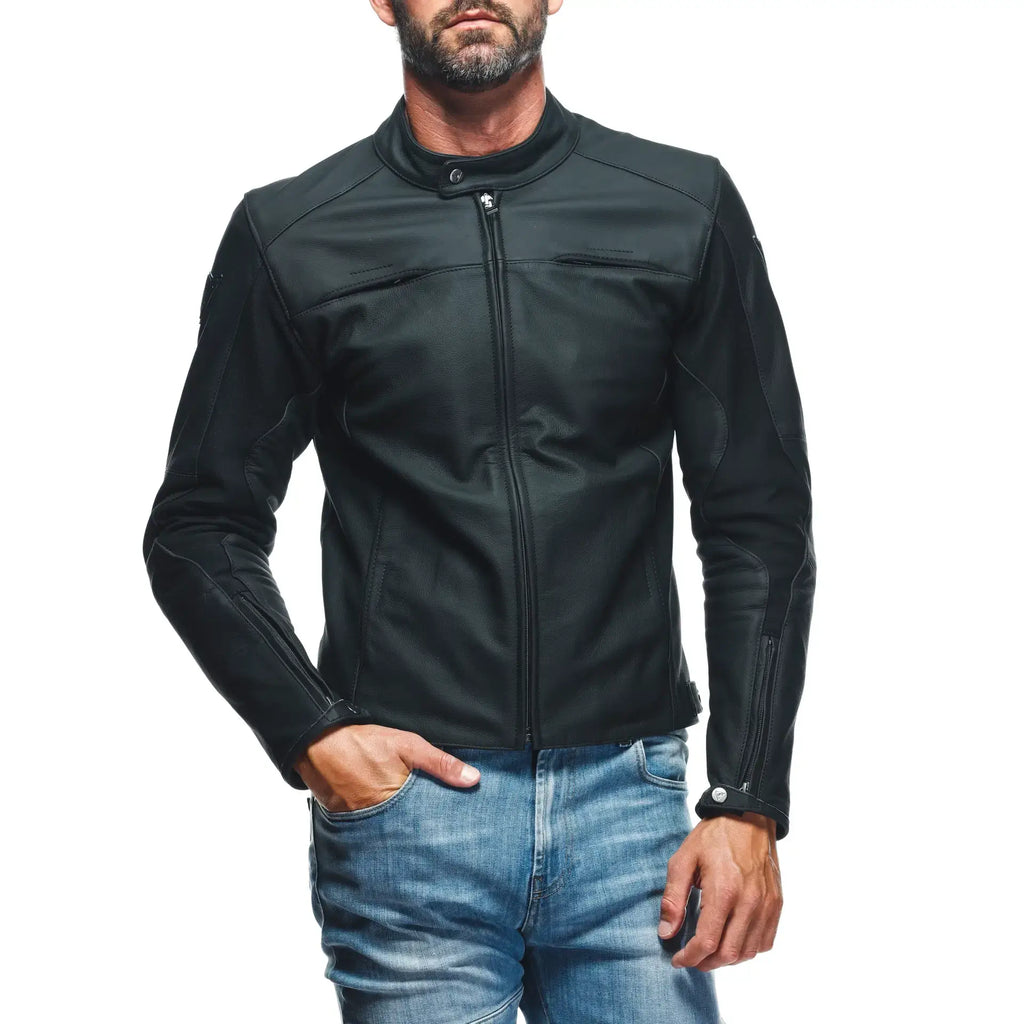 dainese perforated leather jacket