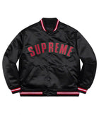 supreme satin varsity jacket