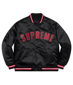 supreme satin varsity jacket