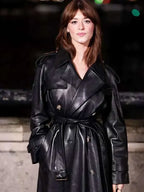 Fashion Week 2026 Daisy Edgar-Jones Black Leather Coat