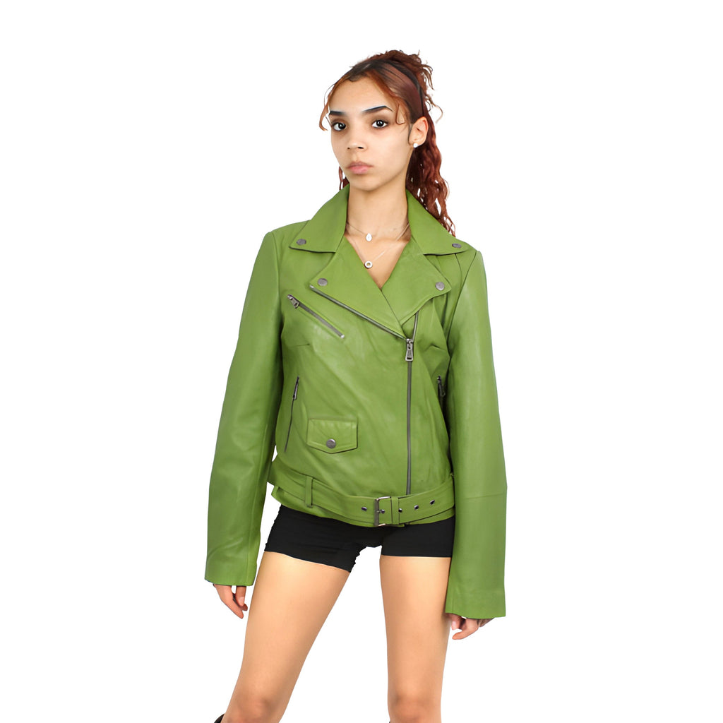 Women Classic Moto Jacket