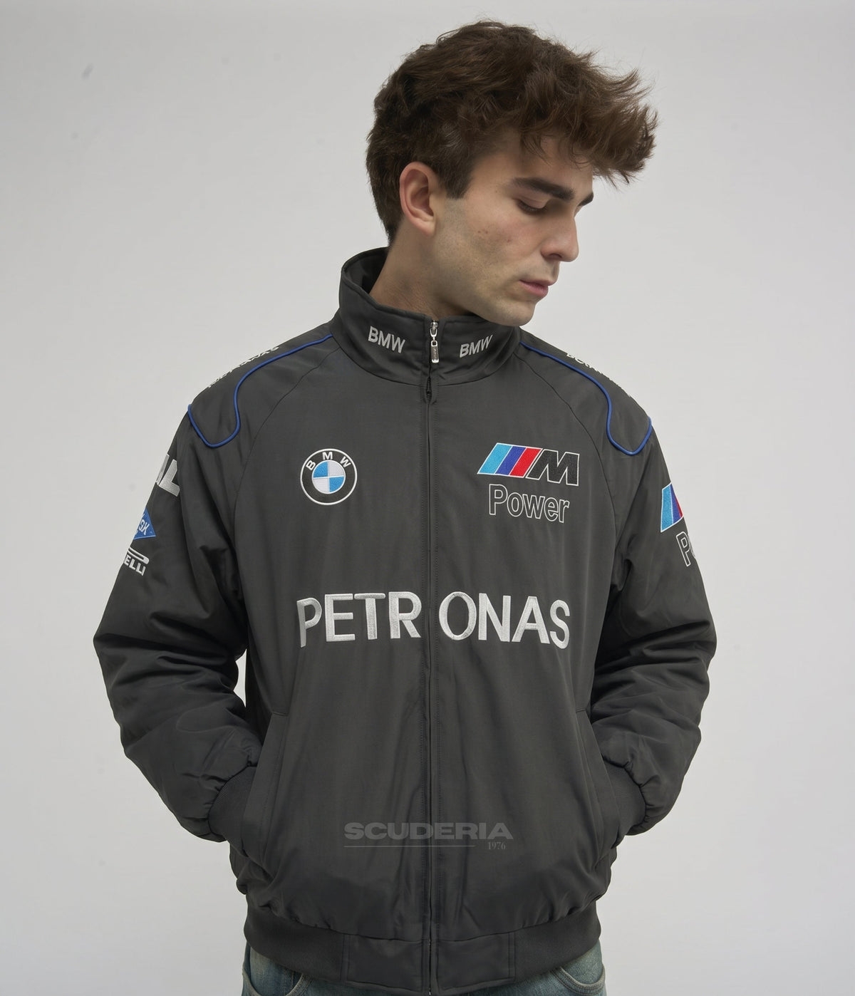 BMW F1 Vintage Racing Jacket - Black Edition
