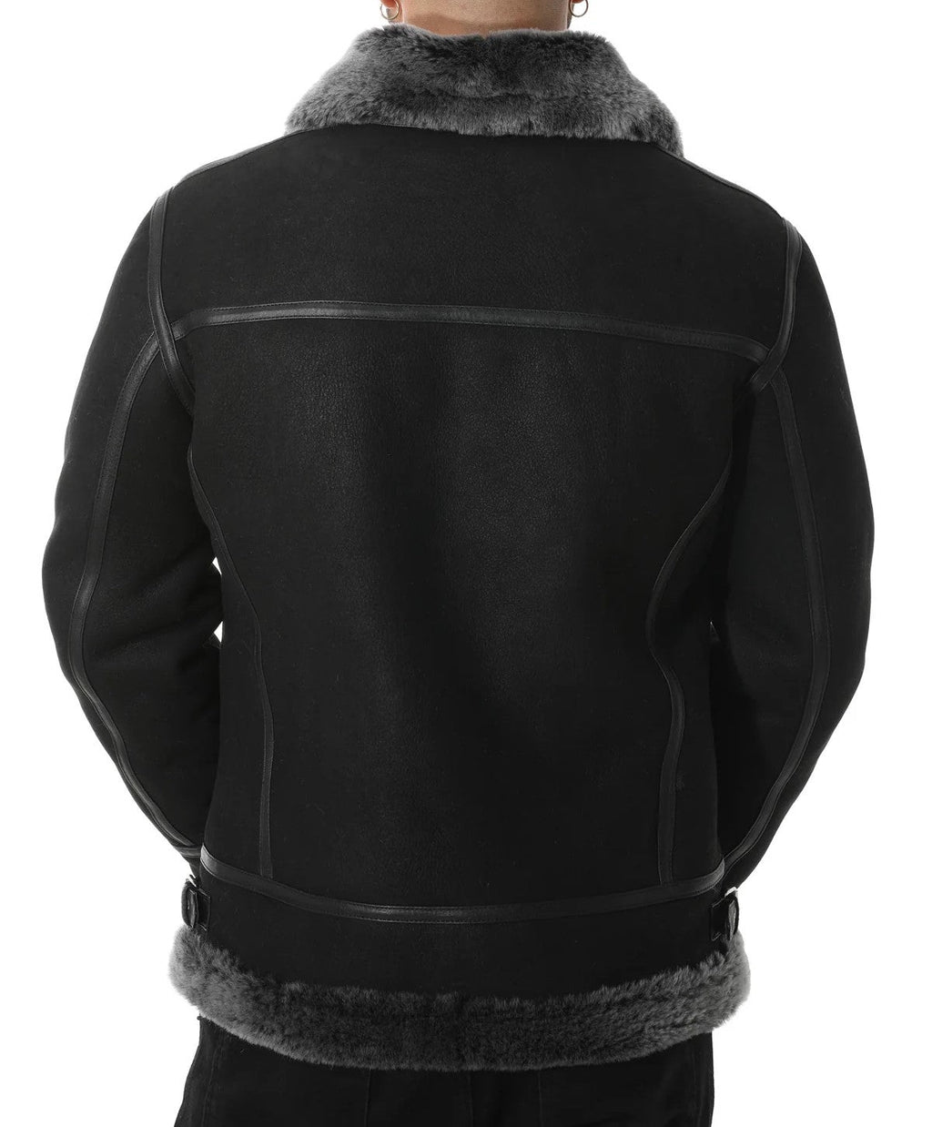 Premium Shearling Leather Jacket, ultra soft original fur jacket