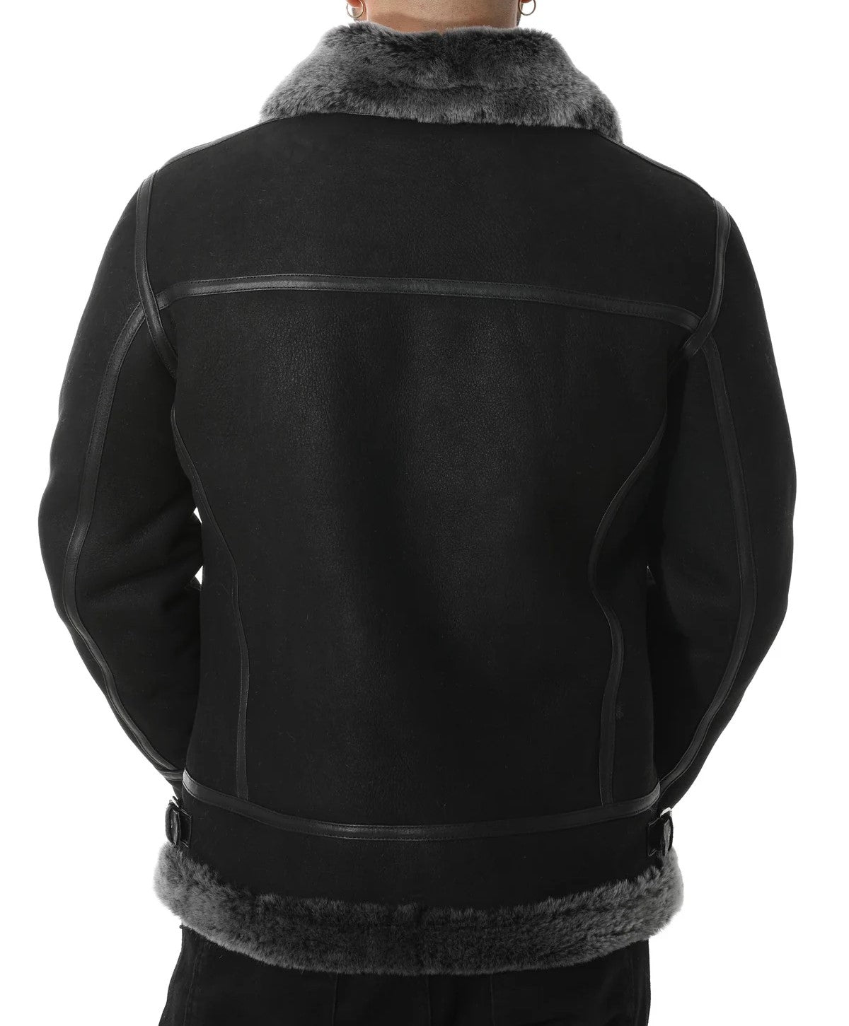 Premium Shearling Leather Jacket, ultra soft original fur jacket