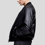 Oliver Black Bomber Leather Jacket