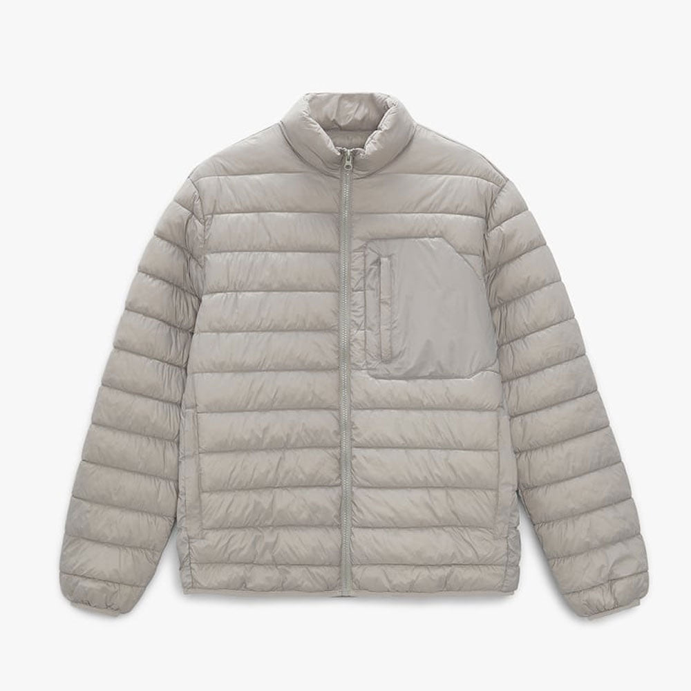 Men’s White Parka & Puffer Jacket - Sleek & Insulated