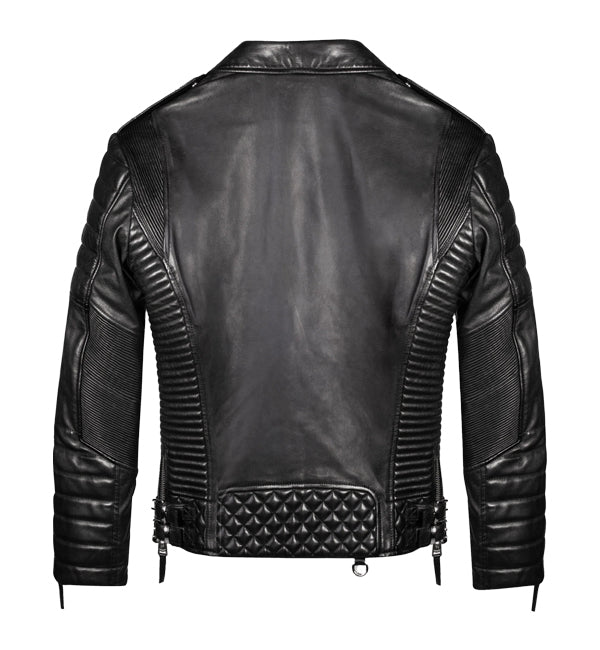 Double Rider Leather Black Jacket Unisex