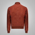 Brown Mens RAF Aviator Leather Flight Biker Jacket