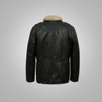 Men’s Black Sheep Nappa Leather Coat