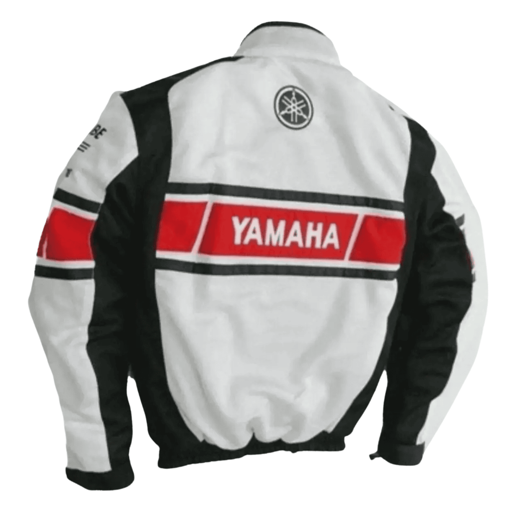 Yamaha Men’s White CE-Certified Mesh Motorcycle Jacket