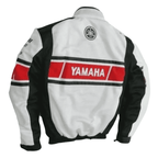 Yamaha Men’s White CE-Certified Mesh Motorcycle Jacket