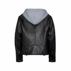 Divine Black Moto Hooded Jacket