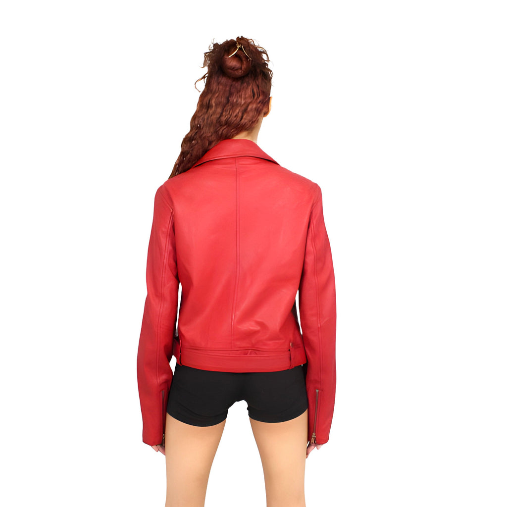 Women Classic Moto Jacket