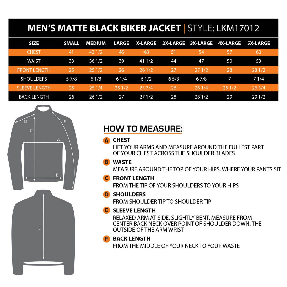 Milwaukee Leather Men's Matte Black 'Street' CE Armored Motorcycle Vented Jacket - Reflective - LKM17012