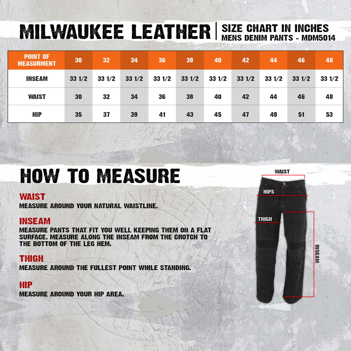 Milwaukee Leather Men's Armored Classic Fit Black Denim Motorcycle Racing Style Pants - MDM5014