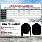 Milwaukee Leather Men’s Inferno Rider Heated Scooter Leather Jacket w/ Dual-Power,Vented System (MLM1513SET)