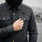 NexGen NXM1715SET Men's 'Scorcher' Classic Heated Black Denim Jacket (Rechargeable Battery Pack Included)