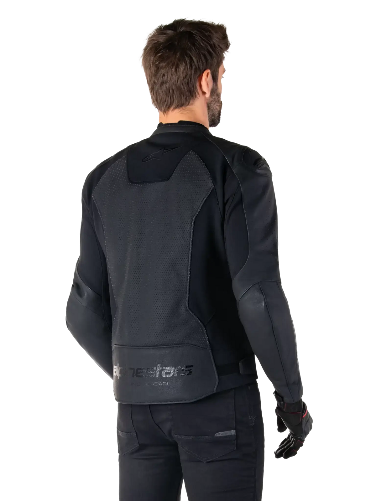 Alpinestars Faster V3 Airflow Leather Jacket - Stealth Black