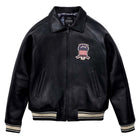Avirex Iconic Black Leather Bomber Jacket