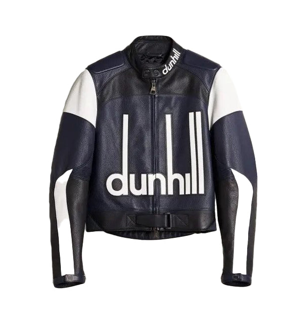 Plus Size Dunhill Leather Jacket Motorcycle Causal Unisex Cowhide Leather