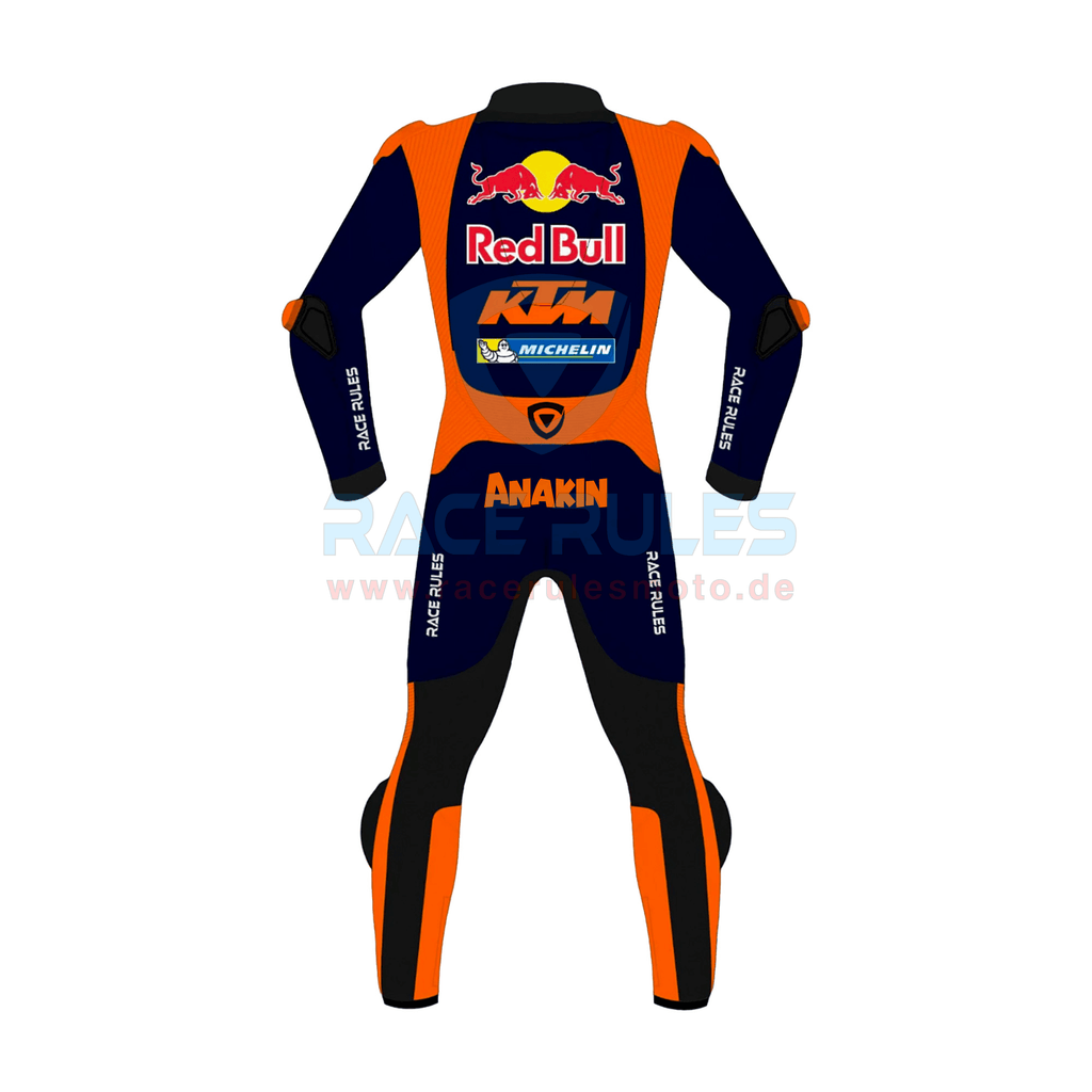 Redbull KTM Brad Binder Blue Leather Motorbike Suit MotoGP Gear for Men & Women | Ideal Gift for Bikers