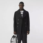 Men’s Black Fleece Peacoat – Stylish & Warm Winter Coat
