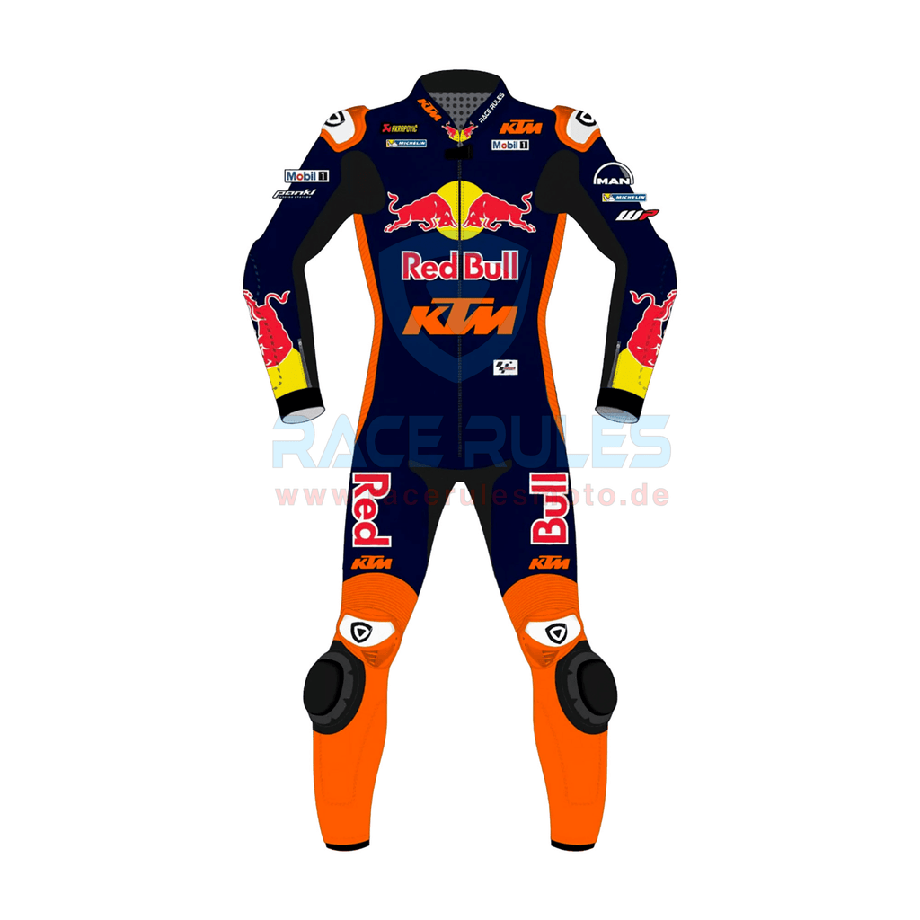 Redbull KTM Brad Binder Blue Leather Motorbike Suit MotoGP Gear for Men & Women | Ideal Gift for Bikers