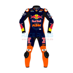 Redbull KTM Brad Binder Blue Leather Motorbike Suit MotoGP Gear for Men & Women | Ideal Gift for Bikers