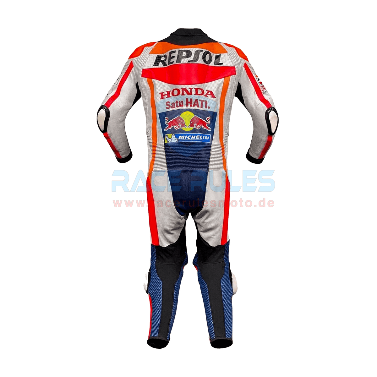Marc Marquez Honda Repsol Motorcycle Leather Suit Men Women MotoGP Racing Suit