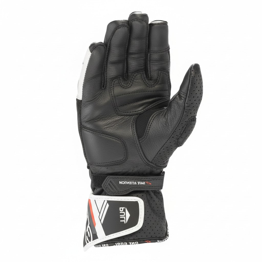 Alpinestars SP-8 V3 Motorcycle Riding Gloves | Black & White