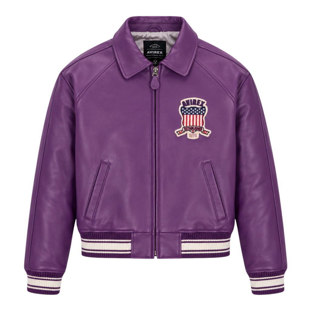 Orchid Icon Leather Jacket
