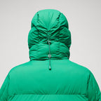 Women's Simple Green Puffer Jacket