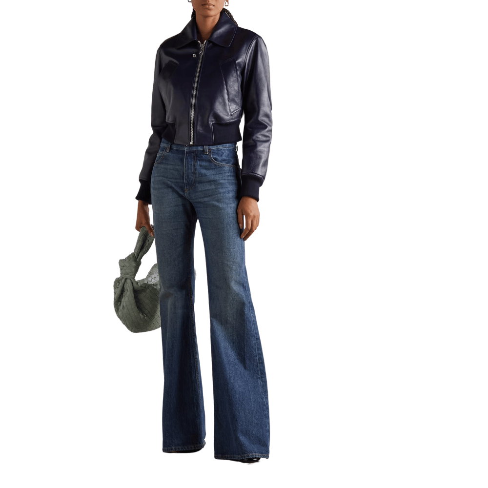 Womens Midnight Blue Textured Jacket