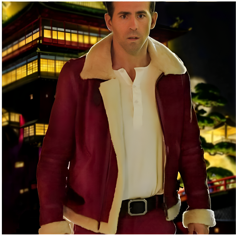 Clint Briggs Spirited Mens Red Aviator Jacket