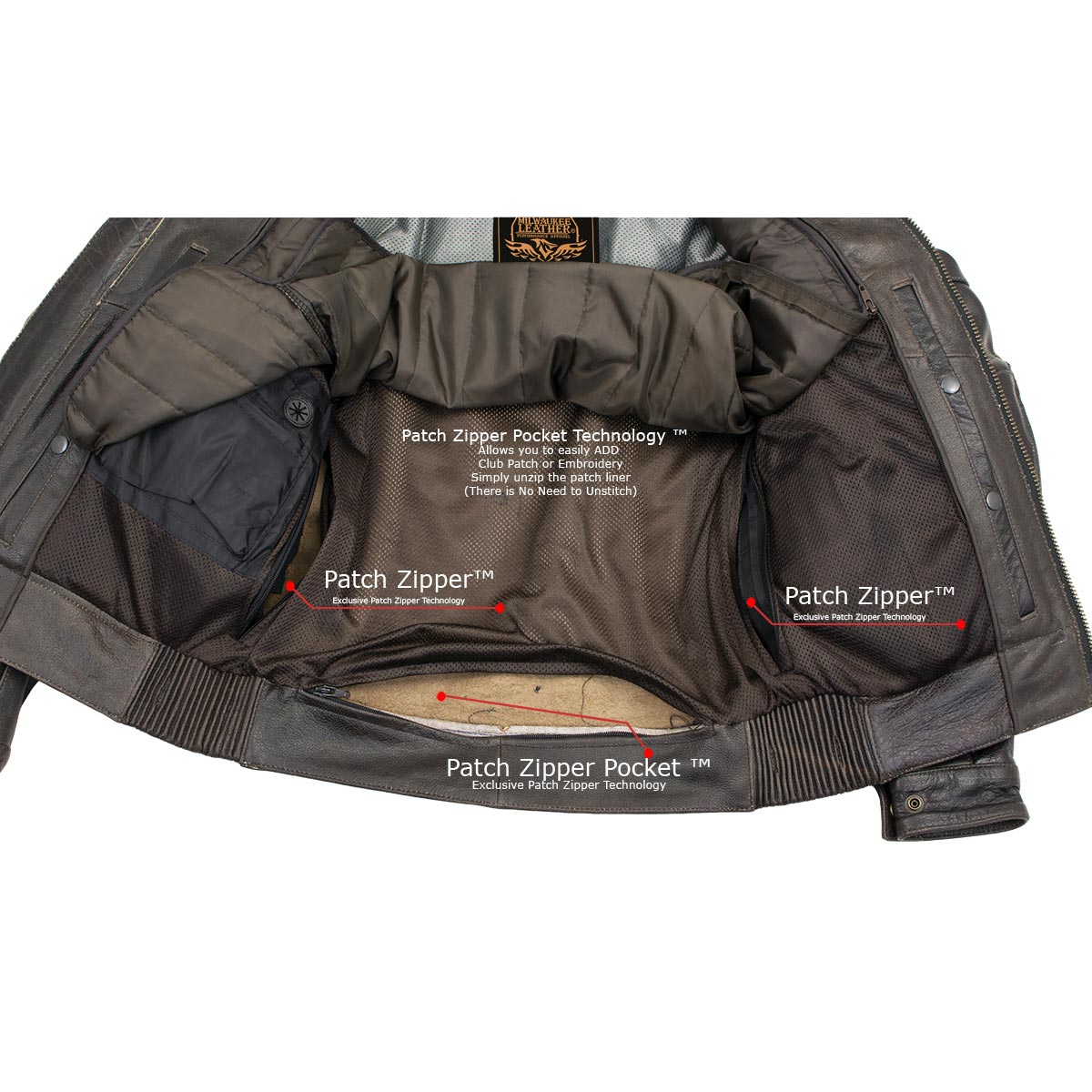 Milwaukee Leather Men's Classic Retro Distressed Brown Leather Jacket with CE Armor Protection - LKM17006