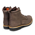 Milwaukee Leather MBM9007 Men's Logger Dark Brown Leather 6-Inch Lace-Up Motorcycle Outdoor Rider Boots