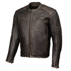 MMCC Men's Anarchy Brown Leather Motorcycle Jacket - MMC10004