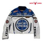 Plus Size Lucky Strike Casual Moto Leather Jacket