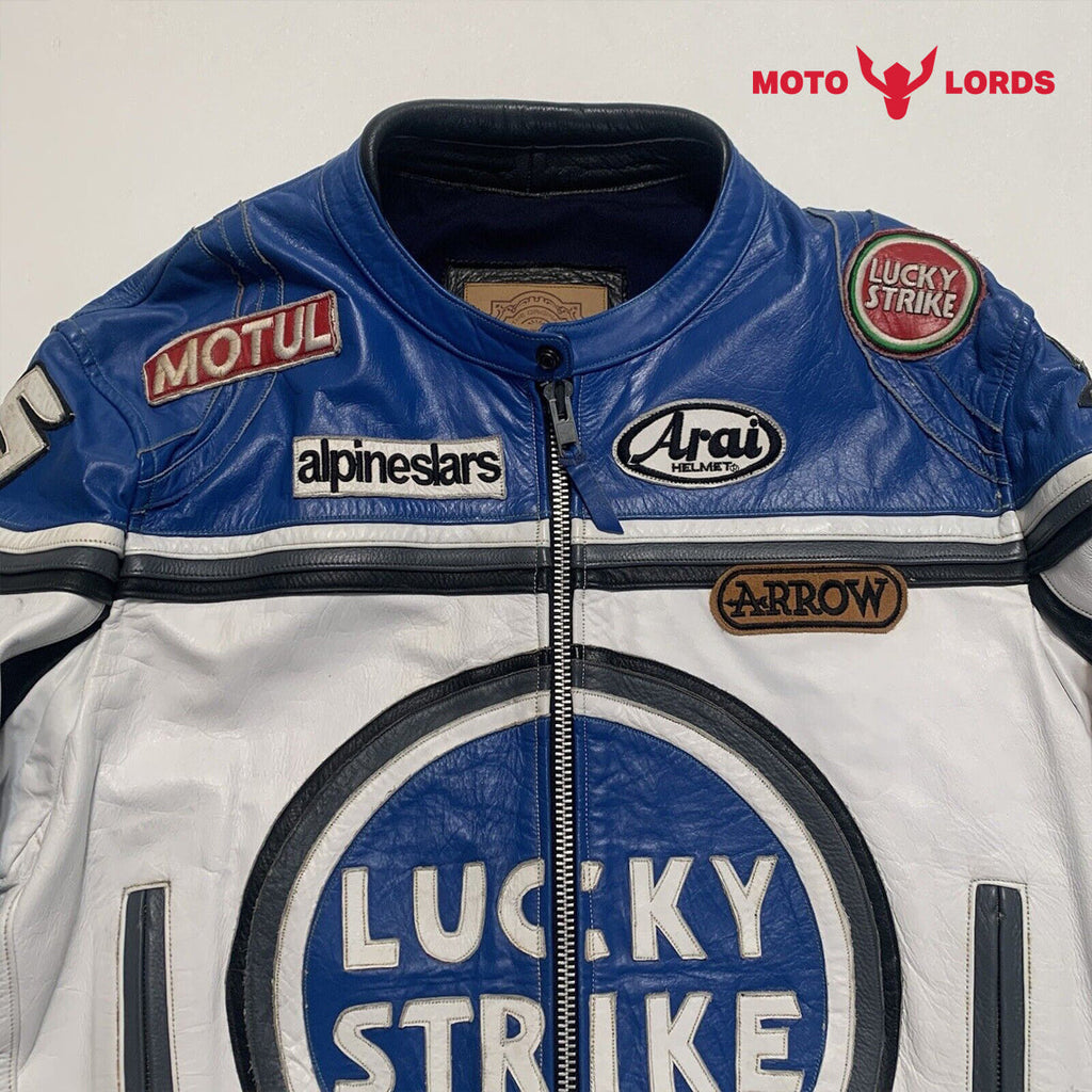 Plus Size Lucky Strike Casual Moto Leather Jacket